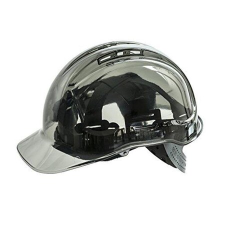 Portwest Portwest PV60SKR Peak View Chiusura a Rotella Ventilato Helmet; Smoke PV60SKR